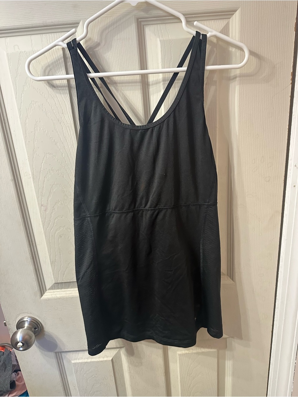 Danskin Now Black Double-Strap Athletic Tank